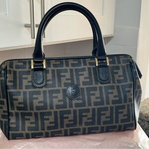 Vintage monogram fendi Boston bag